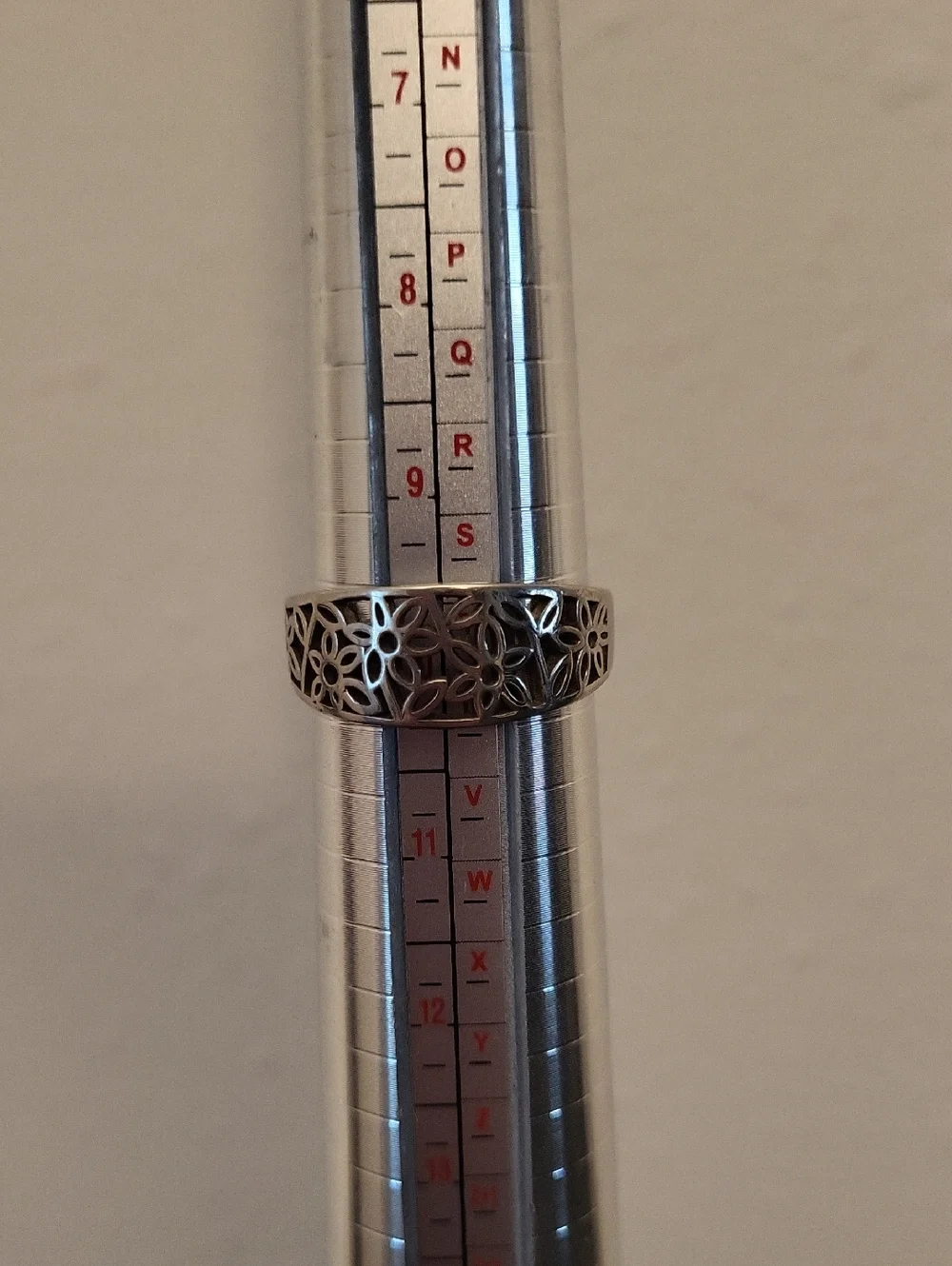 Sterling Silver Filigree Floral Band Ring